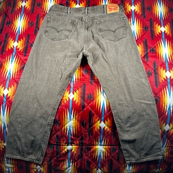 Levi's 501 White Oak Cone Denim Jeans 42x32 Button Fly 5 Pocket Tan Brown Work - Picture 11 of 12